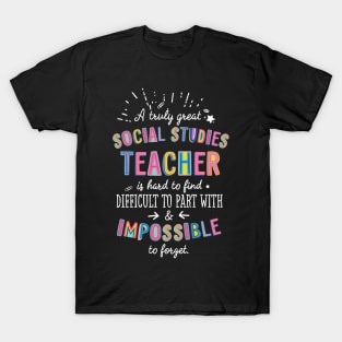 A truly Great Social Studies Teacher Gift - Impossible to forget T-Shirt